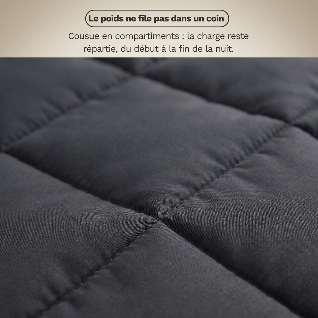 Couverture lestée lisse pour adulte