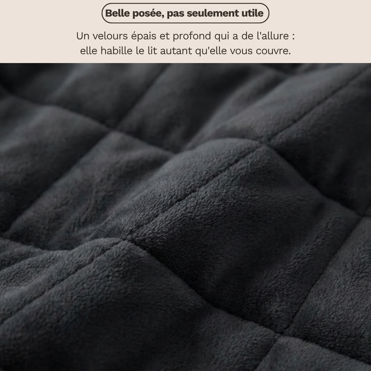 Couverture lestée polaire pour adulte