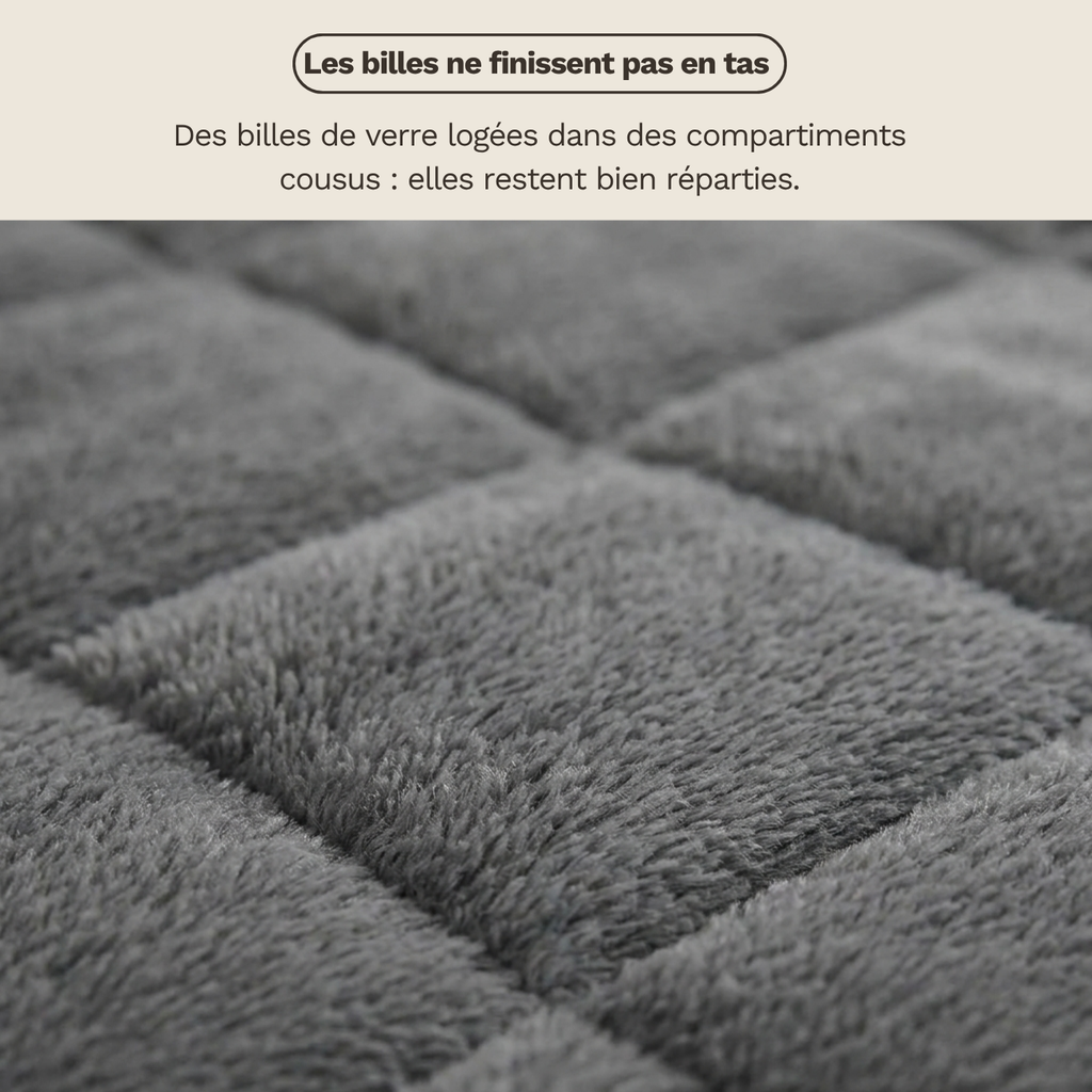 Couverture lestée douce pour adulte