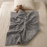 Couverture lestée enfant TDAH et hyperactif LESTAE, réversible été/hiver, pour un coucher plus posé